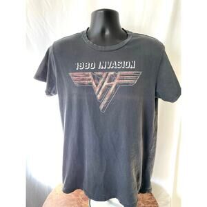 Van Halen 1980 Invasion Graphic Tee Black Cotton On L